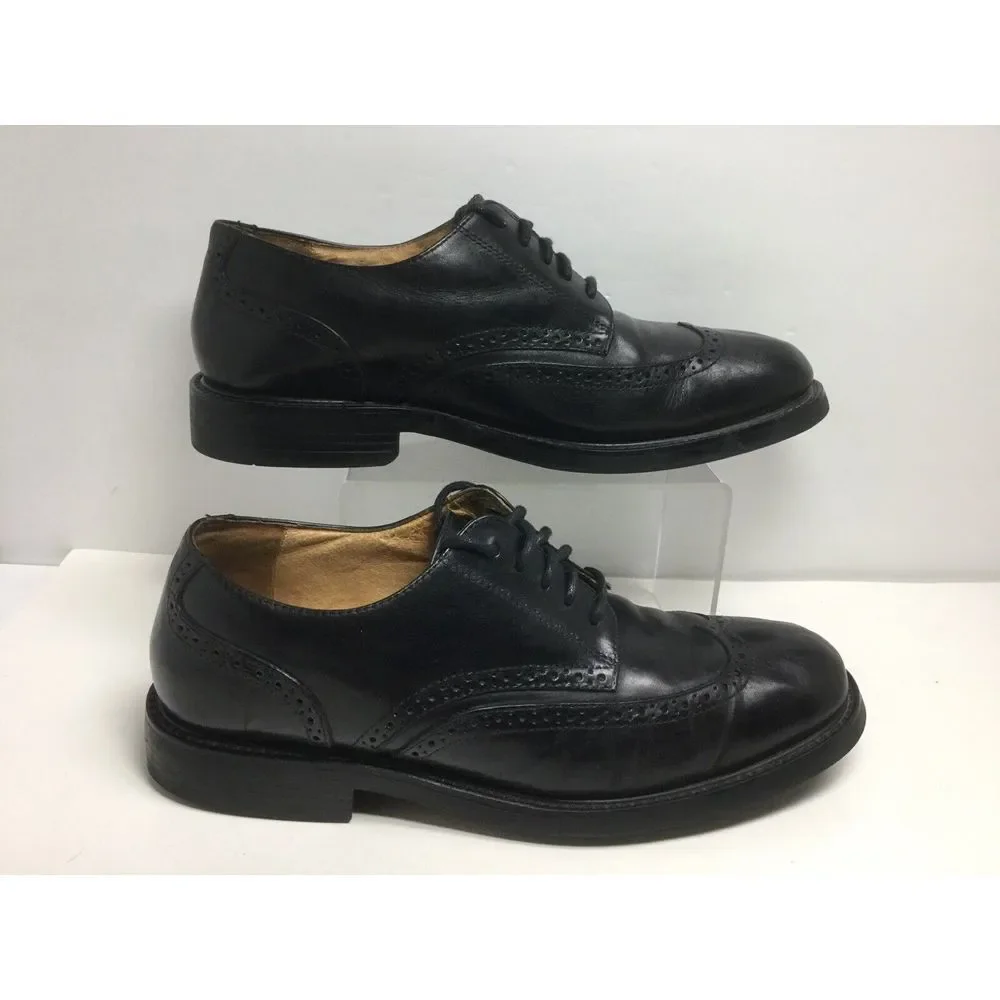 Dockers Wingtip Oxfords Shoes Size 11.5 M Mens Dress Black Leather Lace‎ Up